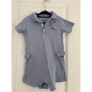 Carter's Let's Play Short Sleeve Romper Size 18mo